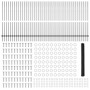 Postes de Valla 22 pcs U-Channel Gris 150 cm Acero, Valla Hexagonal Gris 1.5x100 m Acero by , fence posts - Ref: Foro24-33369...