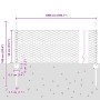 Poste de Cerca 5 pcs U-Channel 60 cm Acero Galvanizado, Cerca Hexagonal 0.5x10 m Acero Galvanizado by , fence posts - Ref: Fo...