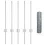 Poste de Valla 5 pcs Canal U 60 cm Acero Galvanizado, Valla Hexagonal 0.6x10 m Acero Galvanizado by , fence posts - Ref: Foro...