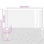Postes de Valla 5 pcs U-Channel 60 cm de Acero Galvanizado, Valla Hexagonal 0.6x10 m de Acero Galvanizado von , Zaunpfosten -...