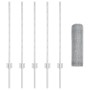 Postes de Valla 5 pcs Canal U 80 cm de Acero Galvanizado, Valla Hexagonal 0.8x10 m de Acero Galvanizado by , fence posts - Re...