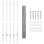 Postes de Cerca 10 pcs U-Channel 100 cm Acero Galvanizado, Cerca Hexagonal 1x10 m Acero Galvanizado by , fence posts - Ref: F...