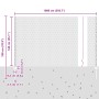 Postes de Cerca 10 pcs U-Channel 140 cm Acero Galvanizado, Cerca Hexagonal 1.4 x 10 m Acero Galvanizado by , fence posts - Re...