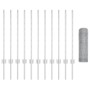 Poste de Cerca 11 pcs U-Channel 80 cm Acero Galvanizado, Cerca Hexagonal 0.8x25 m Acero Galvanizado by , fence posts - Ref: F...
