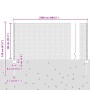 Poste de Cerca 11 pcs U-Channel 80 cm Acero Galvanizado, Cerca Hexagonal 0.8x25 m Acero Galvanizado by , fence posts - Ref: F...