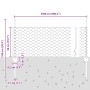 Conjunto de Cerca de Jardín Juego de 2 Acero galvanizado 25 x 0.5 m von , Zaunpfosten - Ref: Foro24-3336989, Preis: 49,09 €, ...