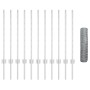 Poste para Valla 11 pcs U-Channel 80 cm Acero Galvanizado, Valla Hexágono 0.8x25 m Acero Galvanizado by , fence posts - Ref: ...