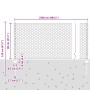 Poste para Valla 11 pcs U-Channel 80 cm Acero Galvanizado, Valla Hexágono 0.8x25 m Acero Galvanizado by , fence posts - Ref: ...