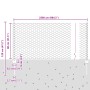 Postes de Cerca 11 pcs U-Channel 80 cm Acero Galvanizado, Cerca Hexagonal 0.8x25 m Acero Galvanizado by , fence posts - Ref: ...