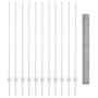 Poste de Cerca 22 pcs U-Channel 140 cm Acero Galvanizado, Cerca Hexagonal 1.4x25 m Acero Galvanizado by , fence posts - Ref: ...