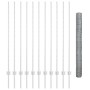 Postes de Cerca 22 pcs U-Canal 140 cm de Acero Galvanizado, Cerca Hexagonal 1.4x25 m de Acero Galvanizado by , fence posts - ...