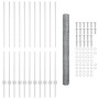 Postes de Cerca 22 pcs U-Canal 140 cm de Acero Galvanizado, Cerca Hexagonal 1.4x25 m de Acero Galvanizado by , fence posts - ...