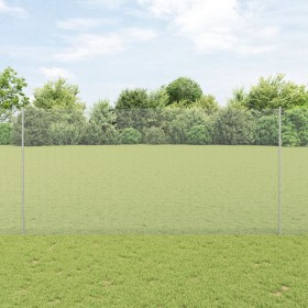 Poste de Valla 22 pcs U-Channel 160 cm Acero Galvanizado, Valla Hexagonal 1.6x25 m Acero Galvanizado von , Zaunpfosten - Ref:...
