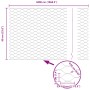 Postes de Valla 11 pcs U-Channel 60 cm de Acero Galvanizado, Valla Hexagonal 0,6x50 m de Acero Galvanizado by , fence posts -...