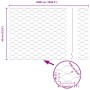 Postes de cerca 11 pcs U-Channel 60 cm de acero galvanizado, Cerca hexagonal 0,6x50 m de acero galvanizado by , fence posts -...