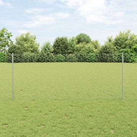 Poste de Valla 10 pcs U-Channel 140 cm Acero Galvanizado, Valla Hexagonal 1x50 m Acero Galvanizado by , fence posts - Ref: Fo...