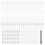 Poste de Valla 10 pcs U-Channel 140 cm Acero Galvanizado, Valla Hexagonal 1x50 m Acero Galvanizado by , fence posts - Ref: Fo...