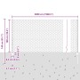 Poste de Valla 10 pcs U-Channel 140 cm Acero Galvanizado, Valla Hexagonal 1x50 m Acero Galvanizado by , fence posts - Ref: Fo...