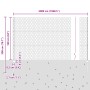 Postes de Valla 22 pcs U-Channel 160 cm Acero Galvanizado, Valla Hexágono 1.6x50 m Acero Galvanizado by , fence posts - Ref: ...