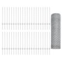 Postes para Cerca 11 pcs U-Channel 80 cm Acero Galvanizado, Cerca Hexagonal 0,8x100 m Acero Galvanizado by , fence posts - Re...