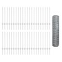 Postes de Valla 11 pcs U-Channel 80 cm Acero Galvanizado, Valla Hexagonal 0.8x100 m Acero Galvanizado by , fence posts - Ref:...