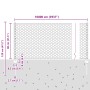 Postes de Valla 11 pcs U-Channel 80 cm Acero Galvanizado, Valla Hexagonal 0.8x100 m Acero Galvanizado by , fence posts - Ref:...