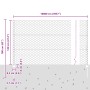 Postes de Cerca 22 pcs U-Channel 120 cm Acero Galvanizado, Cerca Hexagonal 1.2x100 m Acero Galvanizado by , fence posts - Ref...