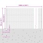 Poste de Cerca 22 pcs U-Channel 150 cm Acero Galvanizado, Cerca Hexagonal 1.5x100 m Acero Galvanizado by , fence posts - Ref:...