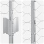 Postes de Cerca 22 pcs U-Channel 160 cm Acero Galvanizado, Cerca Hexagonal 1,6x100 m Acero Galvanizado by , fence posts - Ref...
