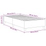 Cama Box Spring Crema Individual de Tela de Pana by , Beds and slatted bases - Ref: Foro24-3337384, Price: 94,16 €, Discount: %