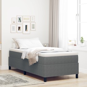 Cama con somier Gris Claro 100x200 cm Tela de pana von , Betten und Lattenroste - Ref: Foro24-3337392, Preis: 101,56 €, Rabat...