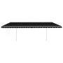 Automatic retractable awning with anthracite gray poles 6x3 m by vidaXL, Awnings - Ref: Foro24-3070009, Price: 648,73 €, Disc...