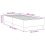 Cama Box Spring Azul 100x200 cm Tela de pana by , Beds and slatted bases - Ref: Foro24-3337395, Price: 101,56 €, Discount: %