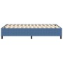 Cama Box Spring Azul Doble Pequeña Tela de Pana by , Beds and slatted bases - Ref: Foro24-3337400, Price: 123,15 €, Discount: %