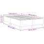Cama Box Spring Crema 120x200 cm Tejido de pana by , Beds and slatted bases - Ref: Foro24-3337404, Price: 126,70 €, Discount: %