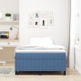 Cama Box Spring Azul 120x200 cm Tela de pana de , Camas y somieres - Ref: Foro24-3337405, Precio: 125,33 €, Descuento: %