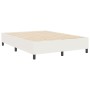 Cama con somier Crema 160x200 cm de tela de canalón by , Beds and slatted bases - Ref: Foro24-3337419, Price: 137,21 €, Disco...