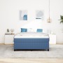 cama con somier azul 160x200 cm en tela de pana by , Beds and slatted bases - Ref: Foro24-3337420, Price: 139,90 €, Discount: %
