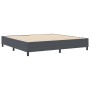 Cama Box Spring Gris Oscuro 200x200 cm Tela de Pana de , Camas y somieres - Ref: Foro24-3337428, Precio: 147,46 €, Descuento: %