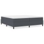 Cama Box Spring Gris Oscuro 200x200 cm Tela de Pana de , Camas y somieres - Ref: Foro24-3337428, Precio: 147,46 €, Descuento: %