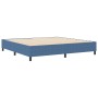Cama Box Spring Azul 200x200 cm Tela de Corduroy by , Beds and slatted bases - Ref: Foro24-3337430, Price: 147,56 €, Discount: %