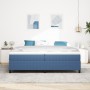 Cama Box Spring Azul 200x200 cm Tela de Corduroy by , Beds and slatted bases - Ref: Foro24-3337430, Price: 147,56 €, Discount: %