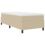 Cama con Somier con Colchón Beige, Blanco Tejido de Pana von , Betten und Lattenroste - Ref: Foro24-3337451, Preis: 286,64 €,...