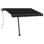 Manual retractable awning with anthracite LED 300x250 cm by vidaXL, Awnings - Ref: Foro24-3069704, Price: 380,97 €, Discount: %