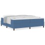 Cama con Somier de Azul 200x200 cm Tela de Pana de , Camas y somieres - Ref: Foro24-3337485, Precio: 528,09 €, Descuento: %