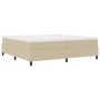 Cama Box Spring con Colchón Beige Claro 200x200 cm Tela de Pana von , Betten und Lattenroste - Ref: Foro24-3337486, Preis: 52...