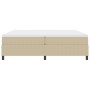 Cama Box Spring con Colchón Beige Claro 200x200 cm Tela de Pana von , Betten und Lattenroste - Ref: Foro24-3337486, Preis: 52...