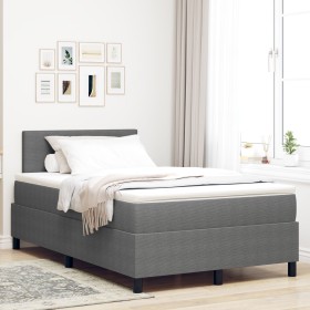Cama con Box Spring con Colchón Gris Claro 120x200 cm Tela de Pana von , Betten und Lattenroste - Ref: Foro24-3337507, Preis:...