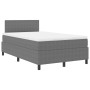 Cama con Box Spring con Colchón Gris Claro 120x200 cm Tela de Pana von , Betten und Lattenroste - Ref: Foro24-3337507, Preis:...