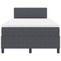 Cama con Box Spring con Colchón Gris Oscuro 120x200 cm Tela de Corduroy de , Camas y somieres - Ref: Foro24-3337508, Precio: ...